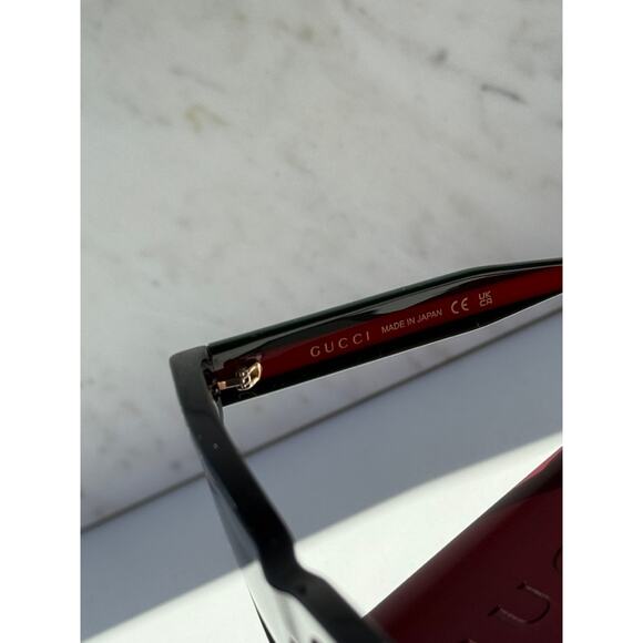 NEW Gucci GG1869S Black Squared Sunglasses $515 main image 9